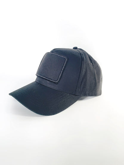 Custom Military style Velcro cap - Black